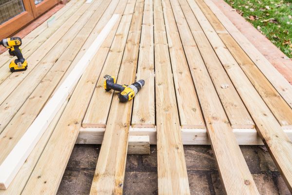 Damaged Deck Boards Repair in Lenexa