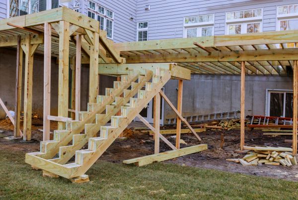 Deck Post Replacement in Lenexa