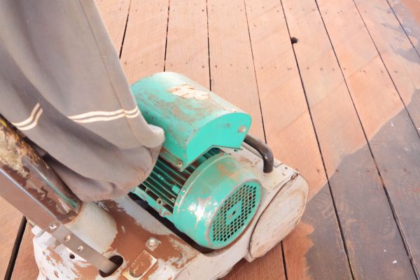 Cedar Deck Sanding in Lenexa